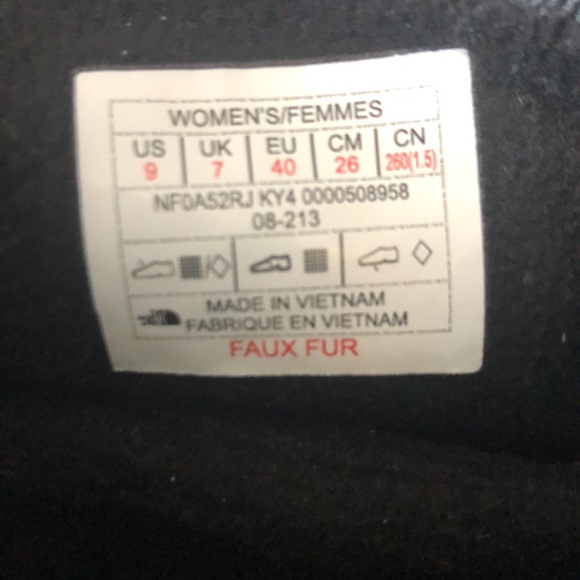 The North Face Women’s Sierra Lace Waterproof Boots US 9/EU 40 - Picture 6 of 10